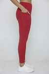 Zelocity Quick Dry Gym Legging - Deep Claret — thumbnail 4